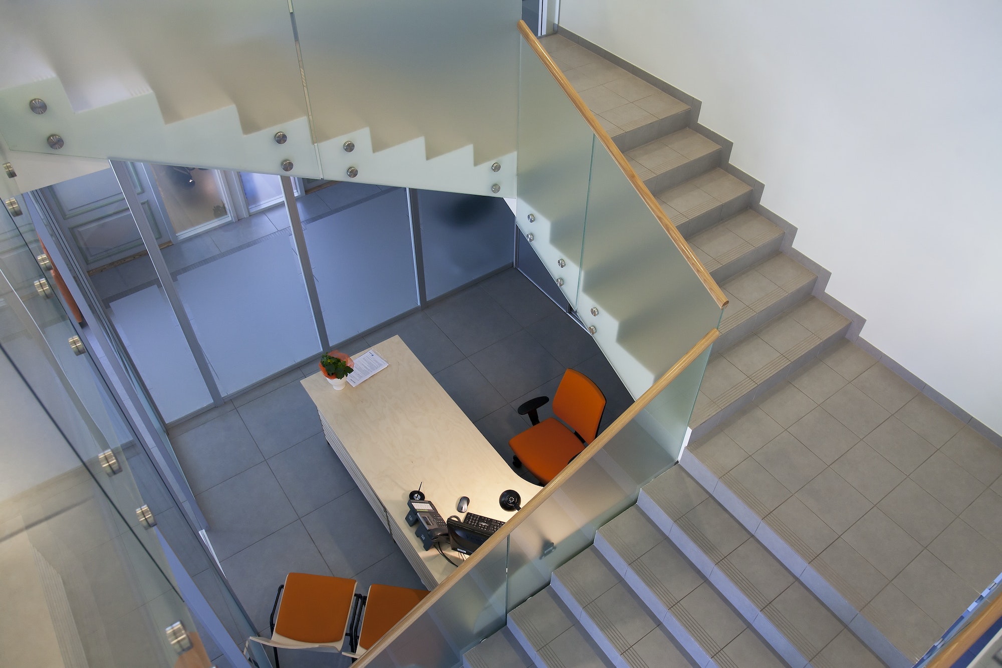 Stairwell in and Office